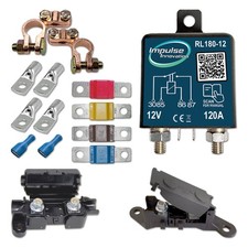 Trennrelais RL180 BASIC 12V 120A KFZ Auto Camper Wohnmobil Zweitbatterie Solar