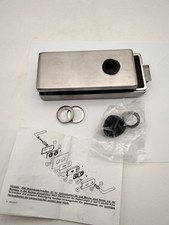 Glastürbeschlag BB Glastür Edelstahl Studio Schloss Glastürschloss Schlosskasten