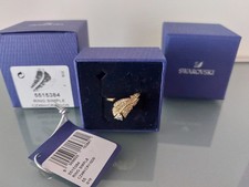 Swarovski Ring Simple 55 Art.5515384 gold farben mit Steinen klar ungetragen neu