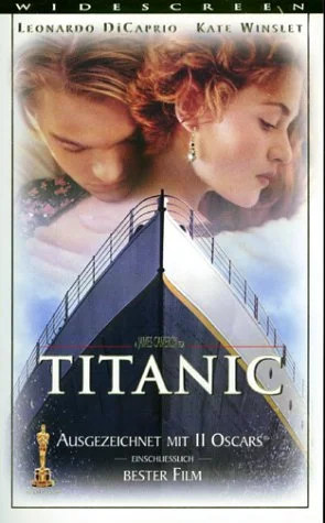 Titanic widescreen vhs film - vhs,