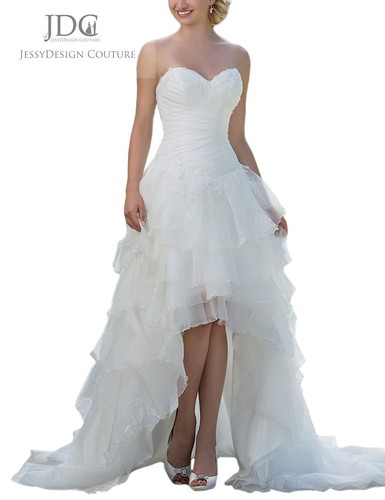 Brautkleid vorne kurz - , hinten