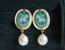 D18 Ohrringe Perle Pegasus