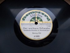 0487/ GEORG OTT-Der wackere Schwabe -Frühjohrputzerei-TOP Zust-78rpm Schellack