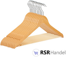 Kleiderbügel Holz Natur Holzbügel Hemdenbügel Blusenbügel Garderobenbügel 44,5cm