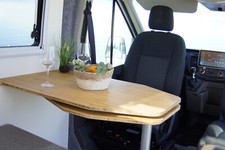 Drehtisch Bambus Tisch Camper