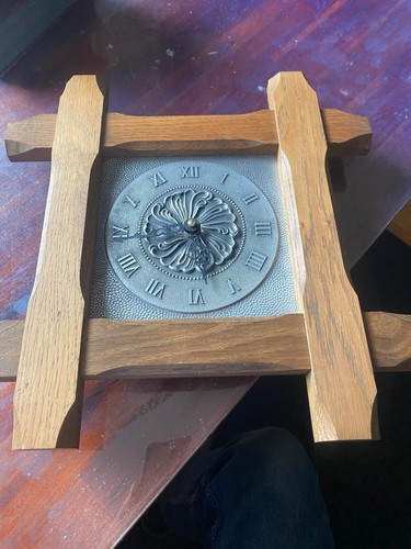 Wanduhr zinn holz - wanduhr,