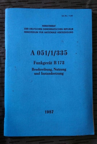 Nva vorschrift 051 335 - vorschrift, a