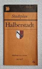 Alter DDR-Stadtplan Halberstadt 1 : 10.000 2. Auflage 1983 Touristverlag