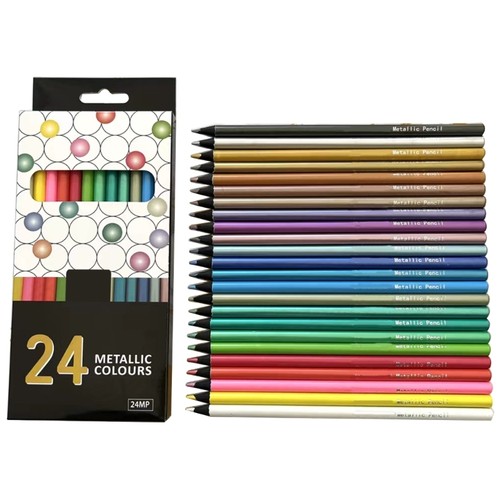 24pcs metallic colored drawing - 24pcs,