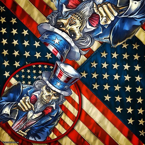 Biker chopper uncle sam - biker,