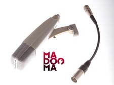 SENNHEISER MD 421 Script Logo Vintage Mikrofon +Clip +Kabel XLR sehr guter Sound