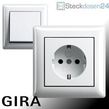 GIRA System 55 Steckdose Reinweiß Glänzend Standard 55 Steckdosen Schalter