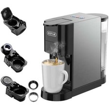 4in1 Kaffeemaschine Padkaffeemaschine 4 Adapter Pulverkaffee Kapselmaschine
