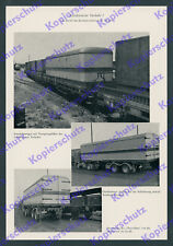 Deutsche Bundesbahn Kombinierter Verkehr Container Lastwagen Gabelstapler 1959