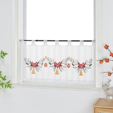 Scheibengardine Weihnachten