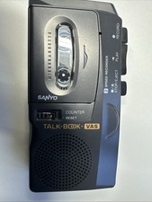 Sanyo Talk Book Pro VAS Mikro-Kassettenrekorder Aufnahmegeräte mit Kassette 