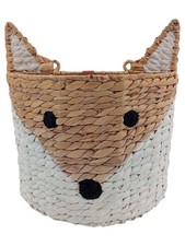 DEPOT Aufbewahrungskorb Stroh Fuchs Bohemian Mehrfarbig Korb Deko Kinderzimmer