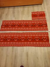 Winterliche Tischläufer 2 Stück + 1 Kleiner Rot Mit Hirsch Deko Weihnachten