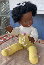 Babypuppe USA 1976 ,Wake Up Thumbelina, Dunkle Hautfarbe Ideal, Matell