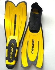 Cressi Agua Flossen Schwimmflossen Schnorchel- Tauchflossen Unisex 35-36 gelb