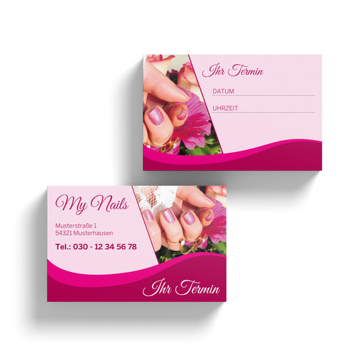 Visitenkarten nagelstudio - visitenkarten,