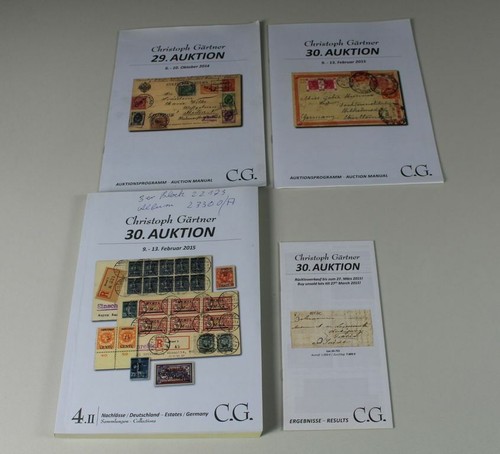 Philatelie literatur - 4x,