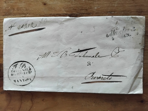 Falt brief antik - anno, 1850