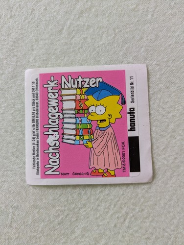 Hanuta sammelbilder simpsons - sammelbilder,