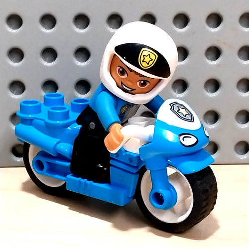 Lego duplo motorrad blau - motorrad,