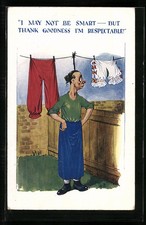 Ansichtskarte I may not be smart- but thank goodness I´m respectable 