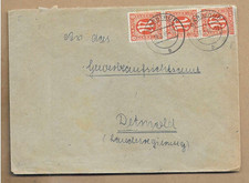 Los   vom  11.09  Heimatbeleg  Barntrup  1946