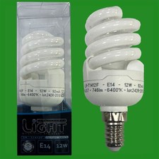 6x 12W (=60W) Cfl Spiral 6400K