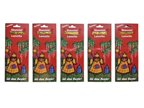 Original stanniol lametta gold - lametta,