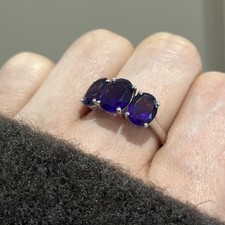 925 AMETHYST Trilogie Ring