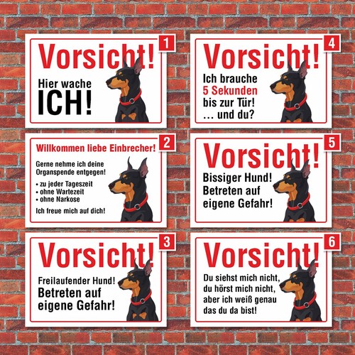 Vorsicht hier wache ich - "hier,