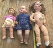 Konvolut drei alte Puppen