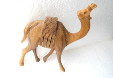 Holz Kamel Figur 20cm Vintage