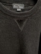 ALPAKA Herren-Pullover schwarz von PRO IDEE, Gr.M oder unisex  (100% Alpaka )