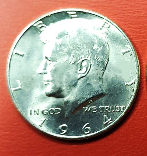 1964 usa kennedy half - 1964, 1/2