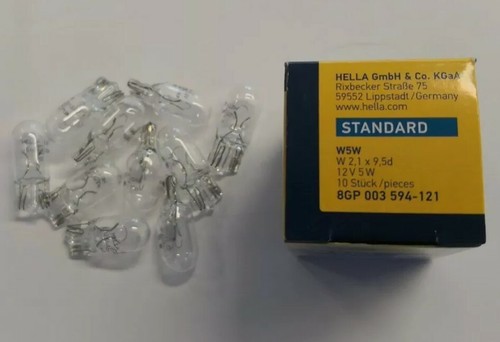 10x w5w hella 12v - 10x,
