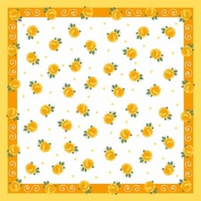 Tischdecke Rosita in Gelb aus