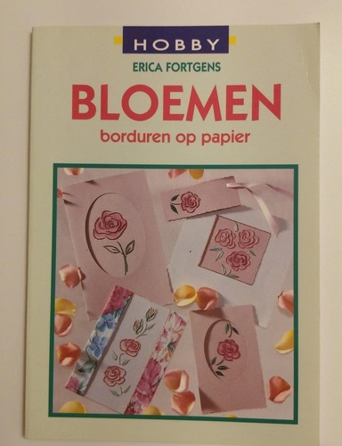 Bloemen borduren papier - op, /