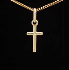 Kreuz Anhänger Echt 333 Gold