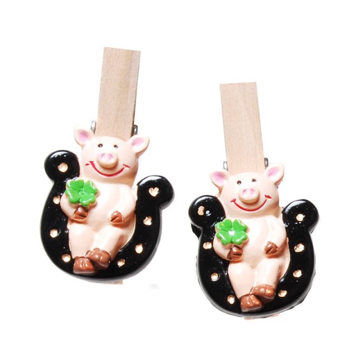 8er set glücks - schwein, mit
