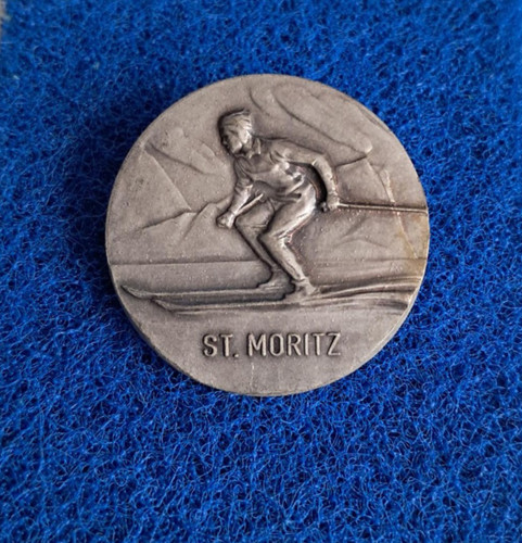 Vintage ski abzeichen - ski,