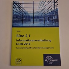 Büro 2.1 - Informationsverarbeitung Excel 2016 Sehr guter Zustand