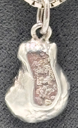 Silber nugget anhänger min - anhänger,