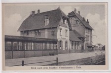 905170 Ak Blick nach dem Bahnhof Wernshausen in Thüringen um 1920