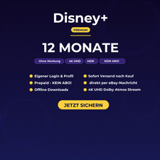 Disney+ Plus 12 Monate Premium