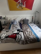 IKEA Malm Bett 180x200 Cm Weiß mit Lattenrosten (Zwei Verschiedene Größen)